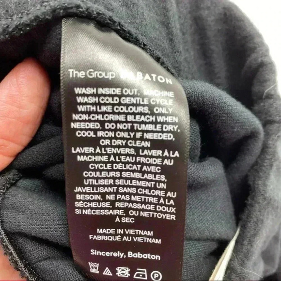 Aritzia the group by babaton high rise wide straight leg knit lounge pan… - Picture 5 of 6